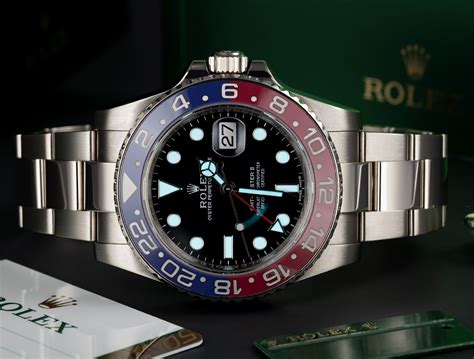 rolex gmt-master ii 116719blro white gold bust down full set|Rolex GMT Master 2 white gold.